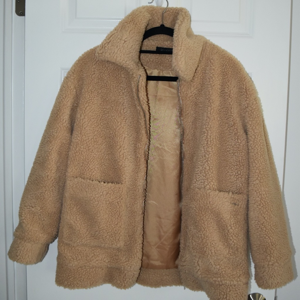 Tan Sherpa Jacket
